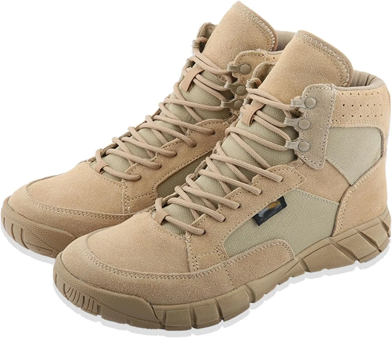 Men's Military Tactical Combat Boots Wear-Resistant Waterproof Desert Shoes Outdoor Combat Boots Non-Slip Camping Hiking Boots