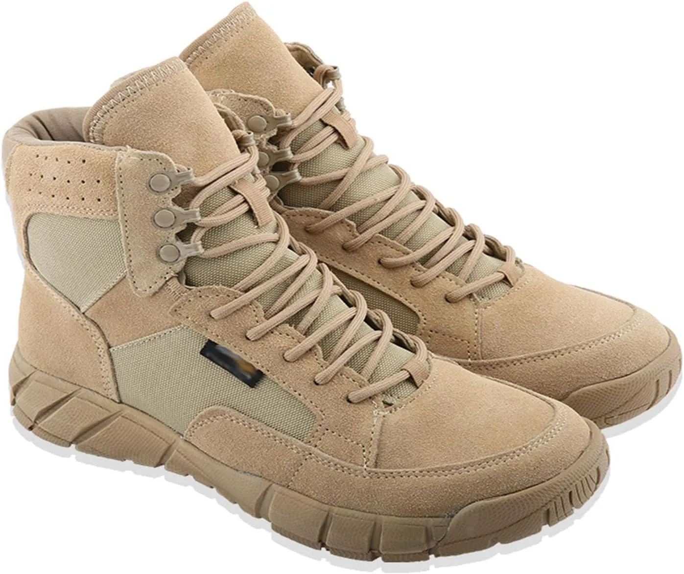 Men's Military Tactical Combat Boots Wear-Resistant Waterproof Desert Shoes Outdoor Combat Boots Non-Slip Camping Hiking Boots