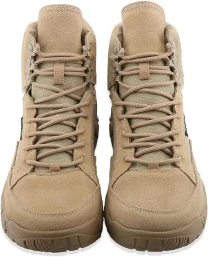 Men's Military Tactical Combat Boots Wear-Resistant Waterproof Desert Shoes Outdoor Combat Boots Non-Slip Camping Hiking Boots