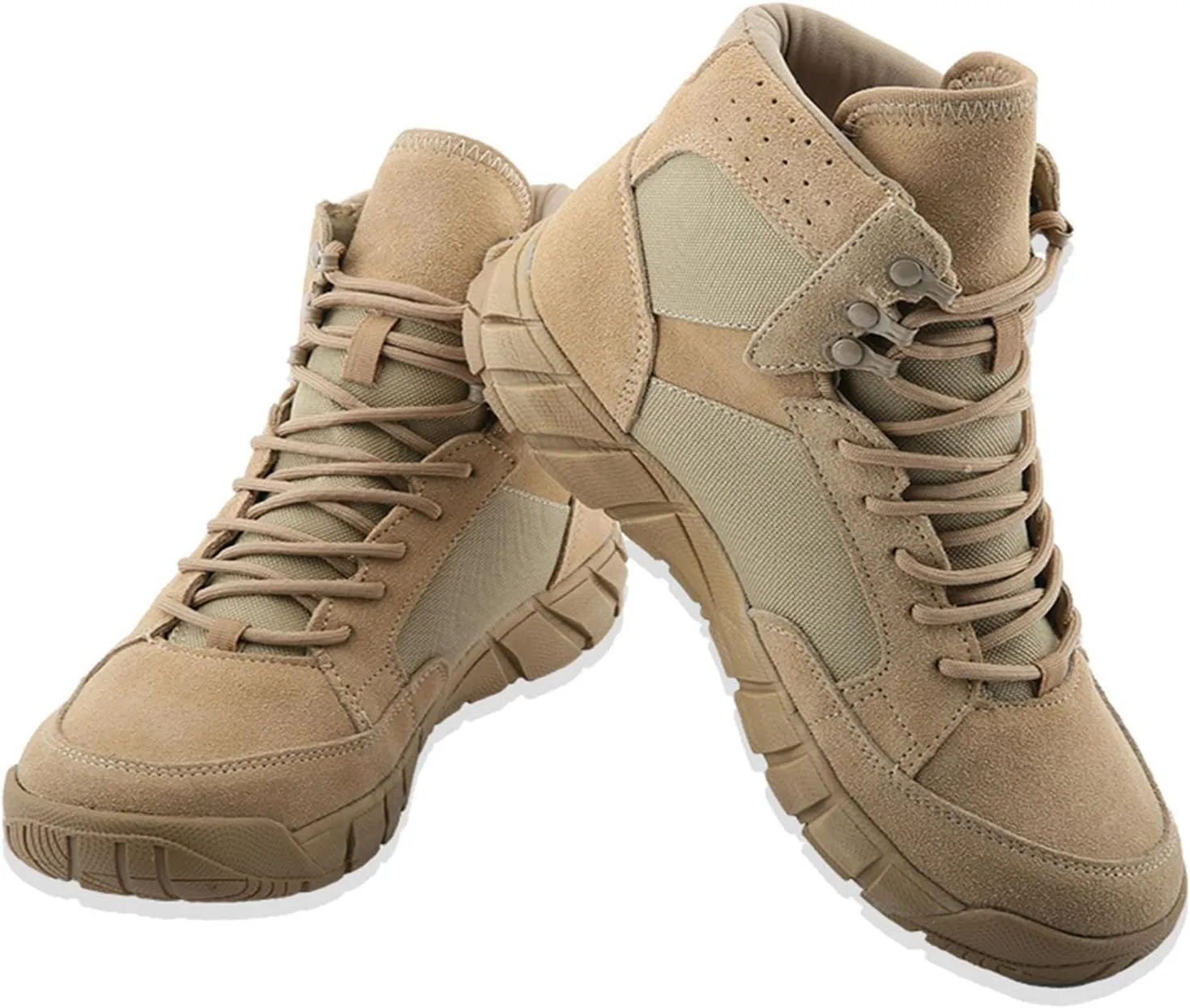 Men's Military Tactical Combat Boots Wear-Resistant Waterproof Desert Shoes Outdoor Combat Boots Non-Slip Camping Hiking Boots