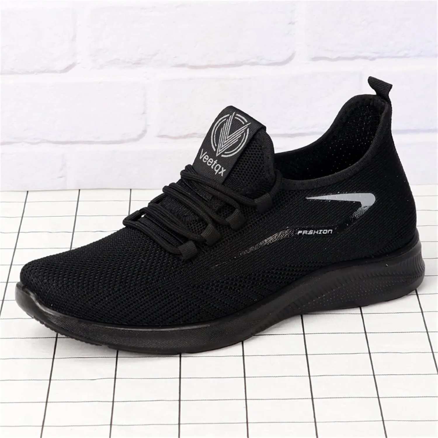 Men's Reathable Stretch Canvas Shoes Casual Sneaker Mesh Breathable Walking Shoe Arch Support Plantar Fasciitis