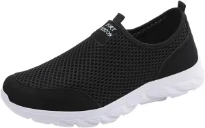 Mens Running Shoes Mesh Breathable Casual Shoes Slip On High Top Sneakers Sneakers Air Cushion Running Tennis Red Tennis Shoe Loafers Dress Shoe