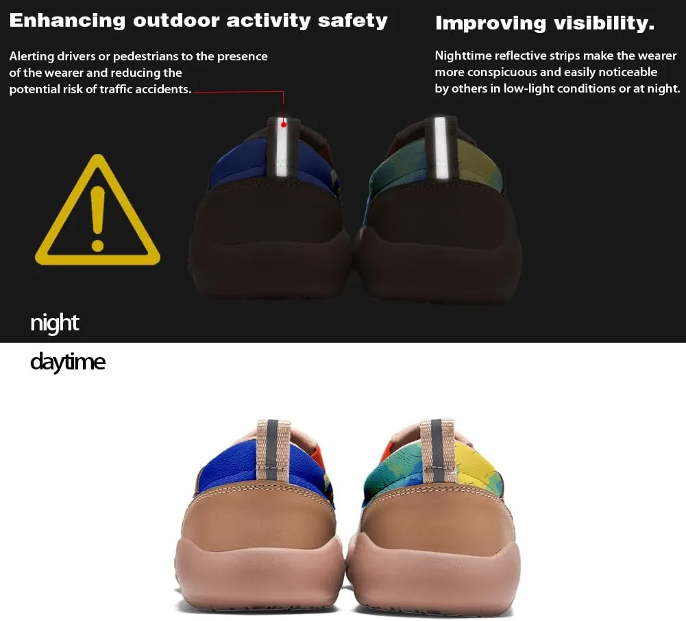 Men's Slip On Casual Loafers Lightweight Comfort Shoes Art Painted Travel Walking Sneakers
