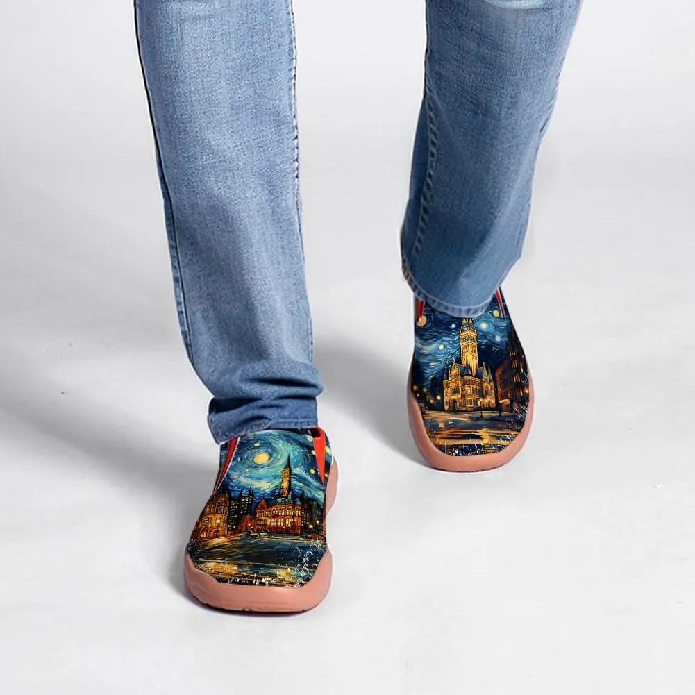 Men's Slip On Loafers Lightweight Comfort Casual Shoes Art Painted Travel Sneakers