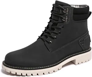 Mens Snow Boots Fur Lined Hiking Boots Waterproof Anti-Slip Outdoor Climbing Shoes