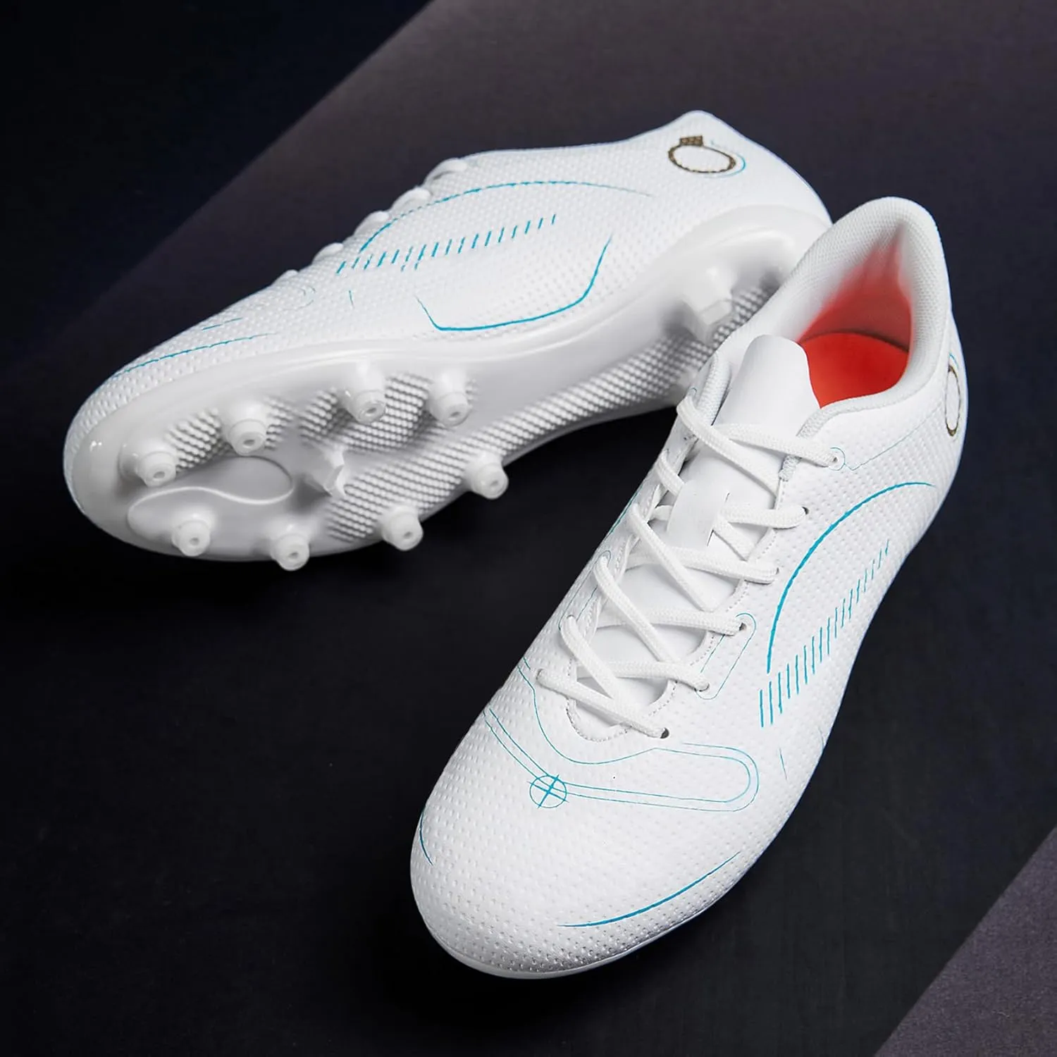 Men’s Soccer Cleats Firm Ground Soccer Shoe Professional Training Football Shoes Outdoor Indoor Athletic Sneaker