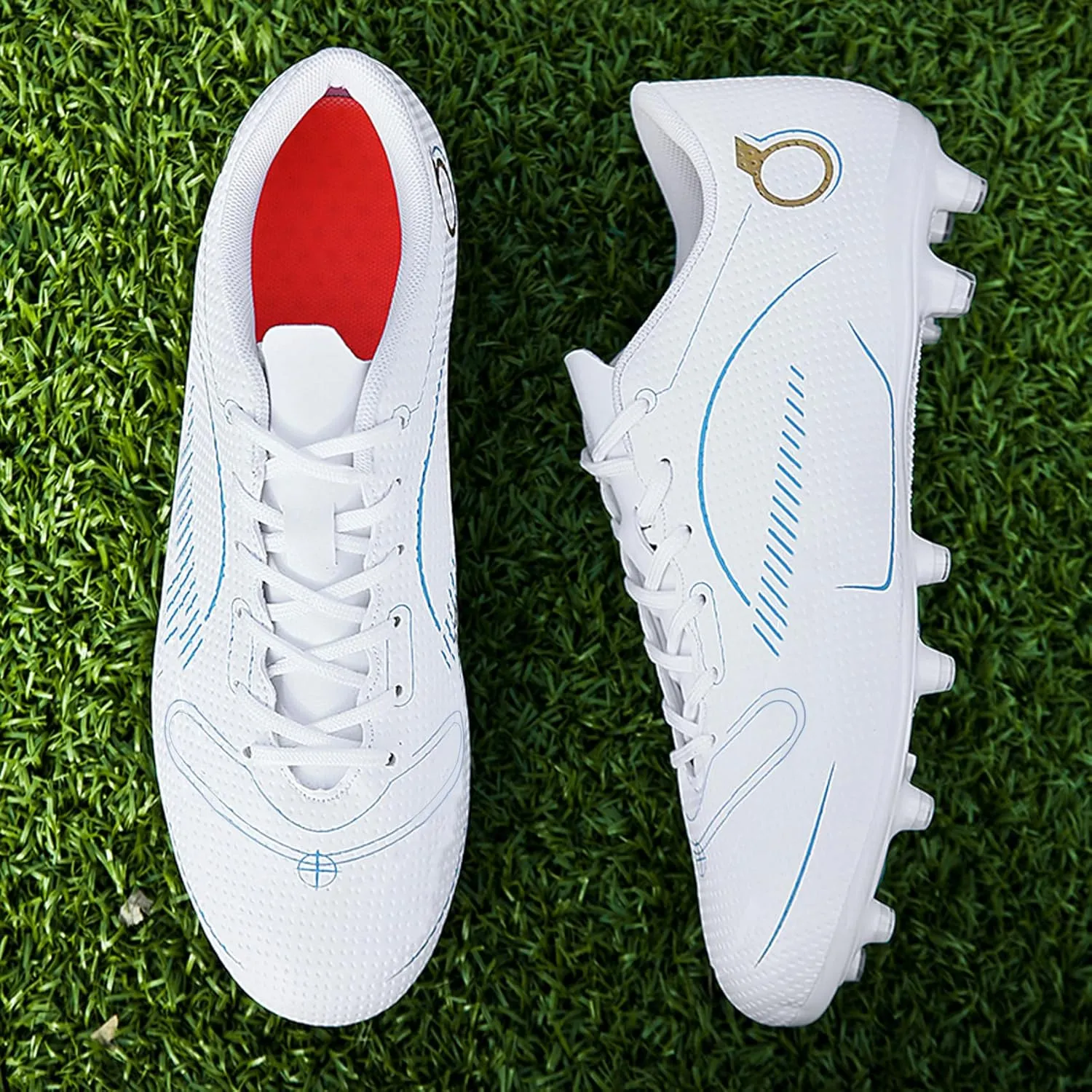 Men’s Soccer Cleats Firm Ground Soccer Shoe Professional Training Football Shoes Outdoor Indoor Athletic Sneaker