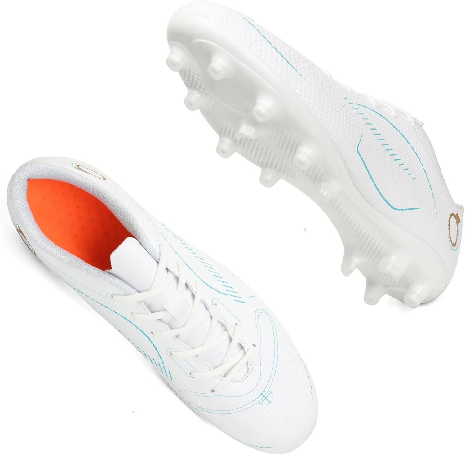 Men’s Soccer Cleats Firm Ground Soccer Shoe Professional Training Football Shoes Outdoor Indoor Athletic Sneaker