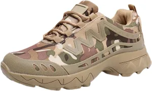 Men's Waterproof Hiking Boots,Military Tactical Boots for Men, Outdoor Lightweight Work Boots,Low Cut Training Shoes,Suit for Tactical, Military, Combat, Hunting, Motorcycle,Etc