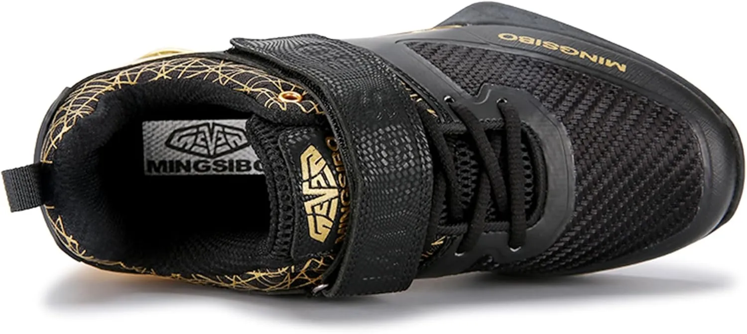 Men's Weight Lifting Shoes for Squatting and Deadlifting High Stability Comfortable Squat Shoes for Men Upgraded Grip and Support Ideal for Weight Training Weightlifting and Strength Training