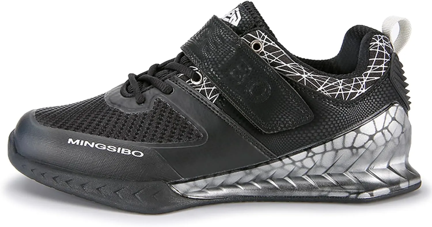 Men's Weight Lifting Shoes for Squatting and Deadlifting High Stability Comfortable Squat Shoes for Men Upgraded Grip and Support Ideal for Weight Training Weightlifting and Strength Training