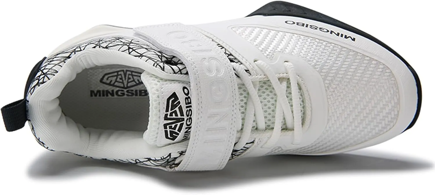 Men's Weight Lifting Shoes for Squatting and Deadlifting High Stability Comfortable Squat Shoes for Men Upgraded Grip and Support Ideal for Weight Training Weightlifting and Strength Training
