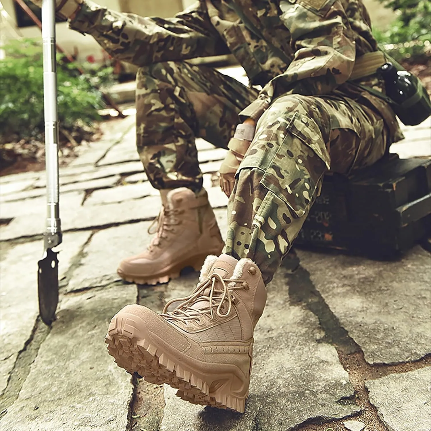 Military Army Combat Boots Mens Womens High-Top Tactical Outdoor Patrol Hiking Boots