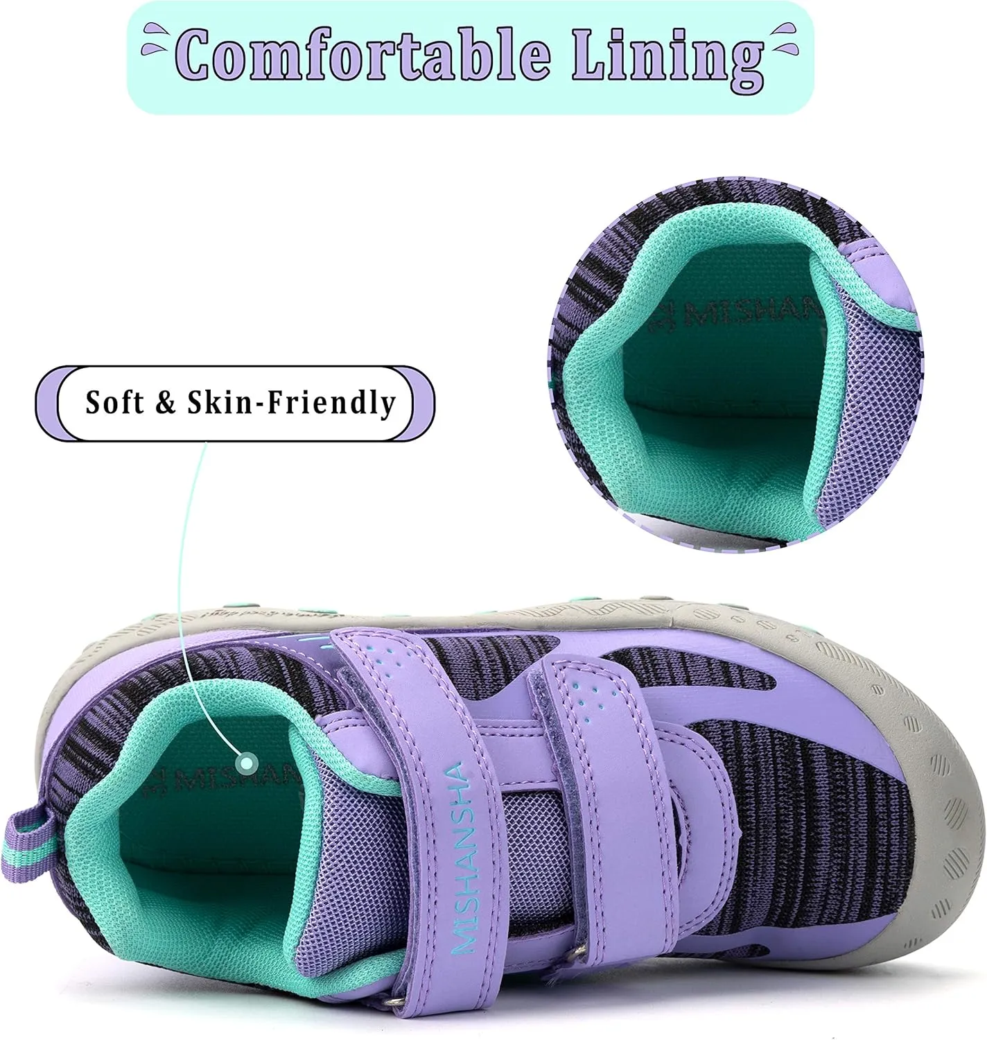 Mishansha Kids Hiking Boots Toddler Girls Boys Hiking Shoes Water-Resistant Anti-Collision Non-Slip Athletic Outdoor Trekking Boots