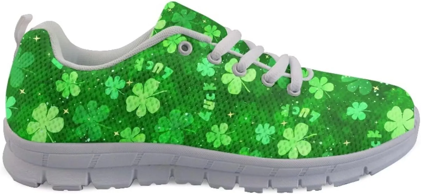 Mumeson Women Novelty Printed Air Mesh Running Sneakers Lightweight Lace-up Casual Walking Shoes