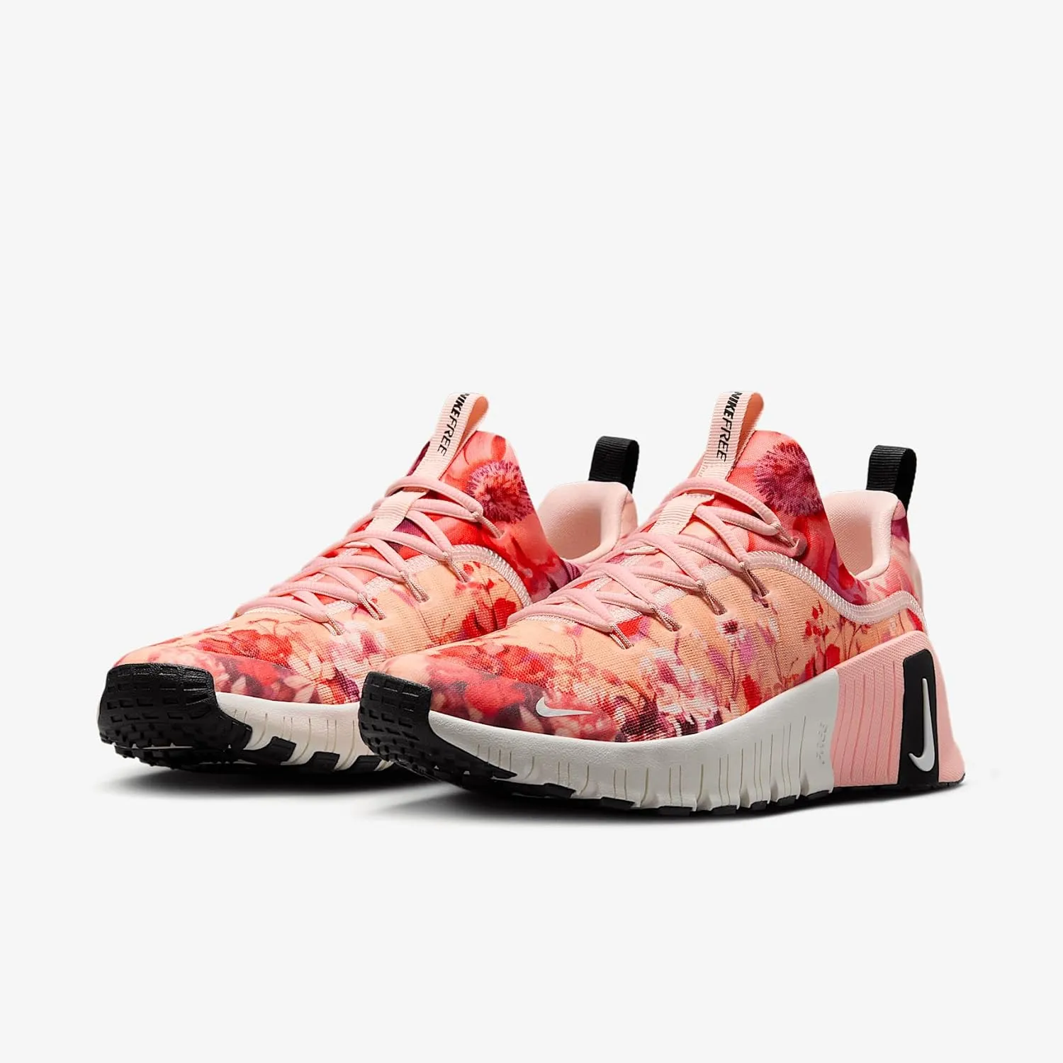Nike Free Metcon 6 AMP Women's Workout Shoes (IB6902-600, Washed Coral/Black/Sail)