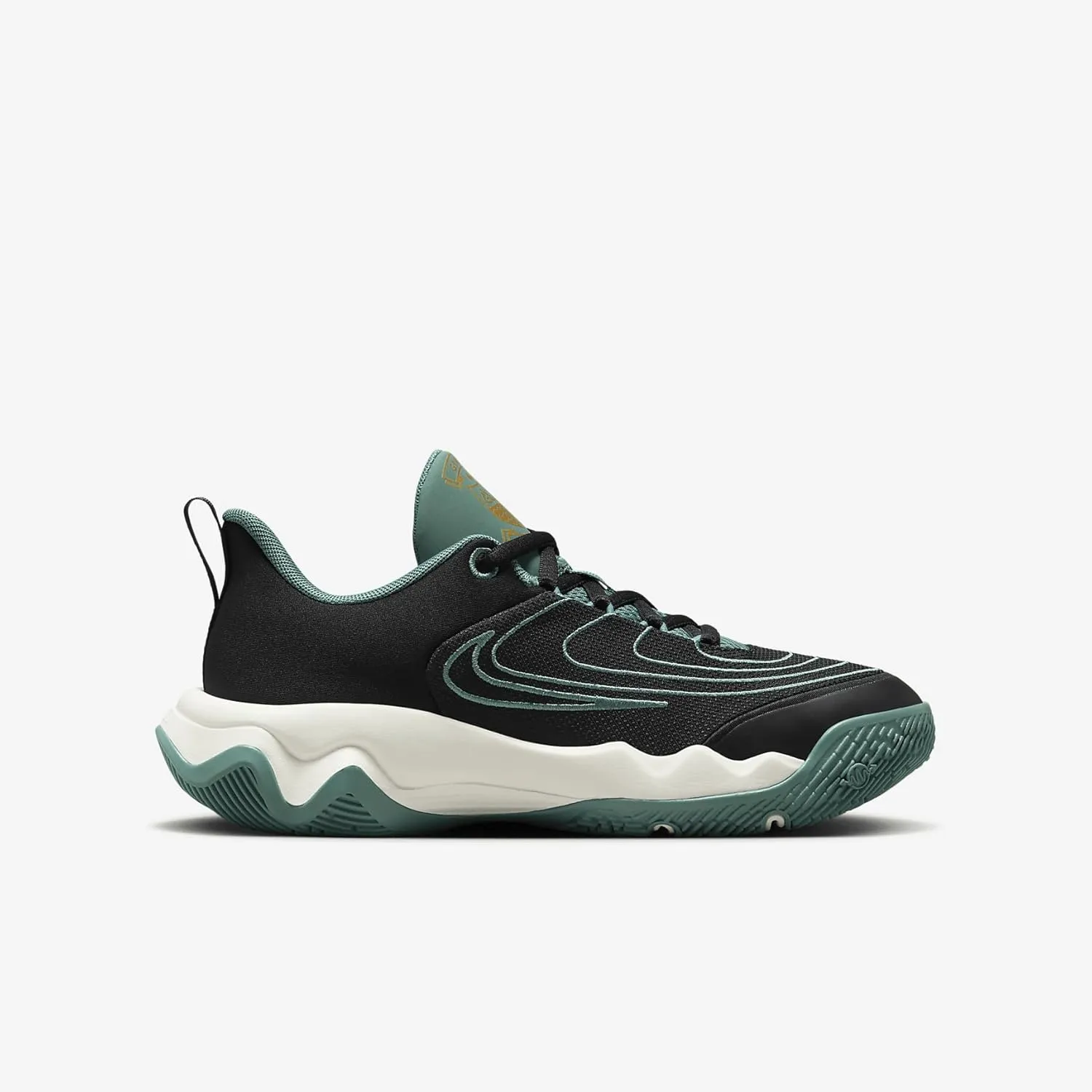 Nike Giannis Immortality 4 Big Kids' Basketball Shoes (HV9127-001, Black/Bicoastal/Pale Ivory/Metallic Gold)
