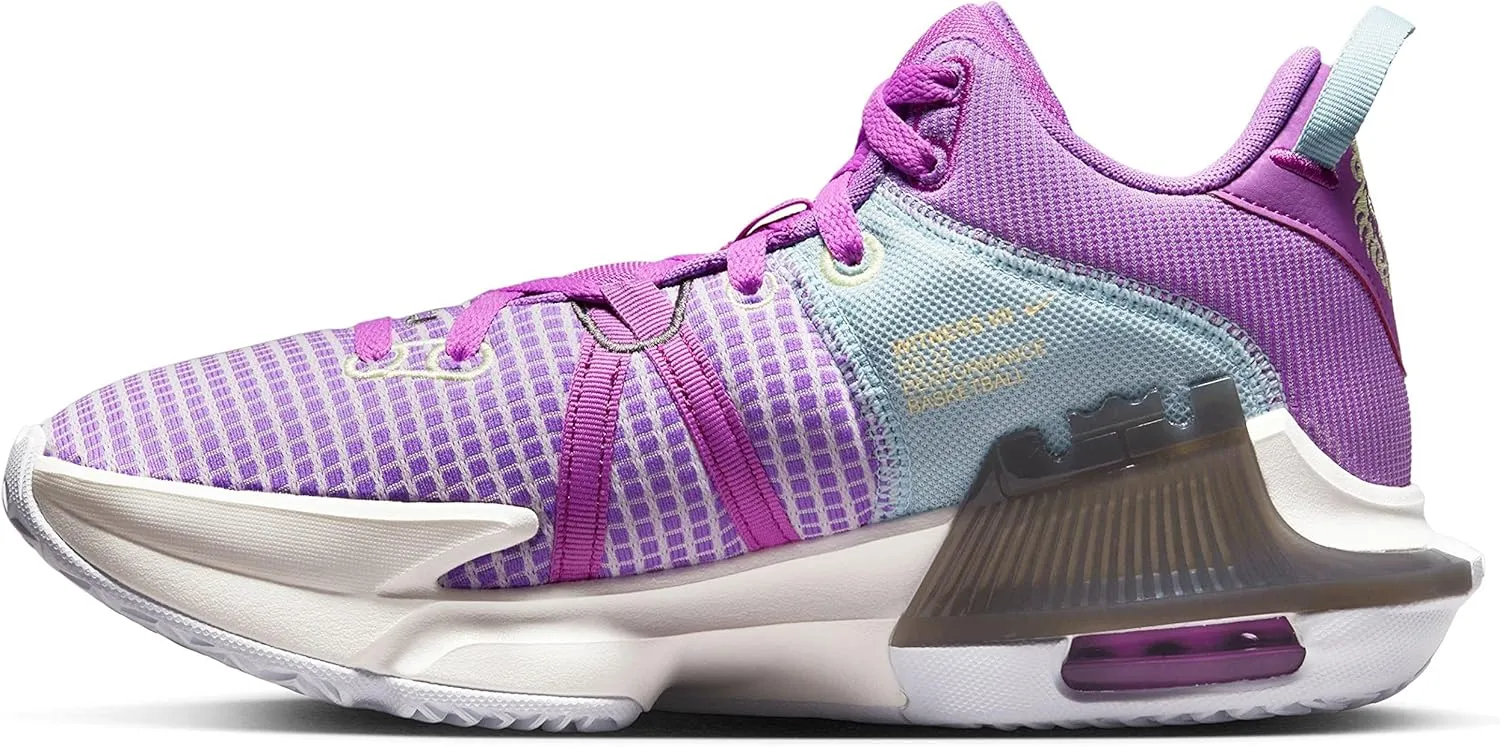 Nike Lebron Witness 7 Mens Basketball Shoes, Fuchsia Dream/Citron Tint-Sail, 13 M US
