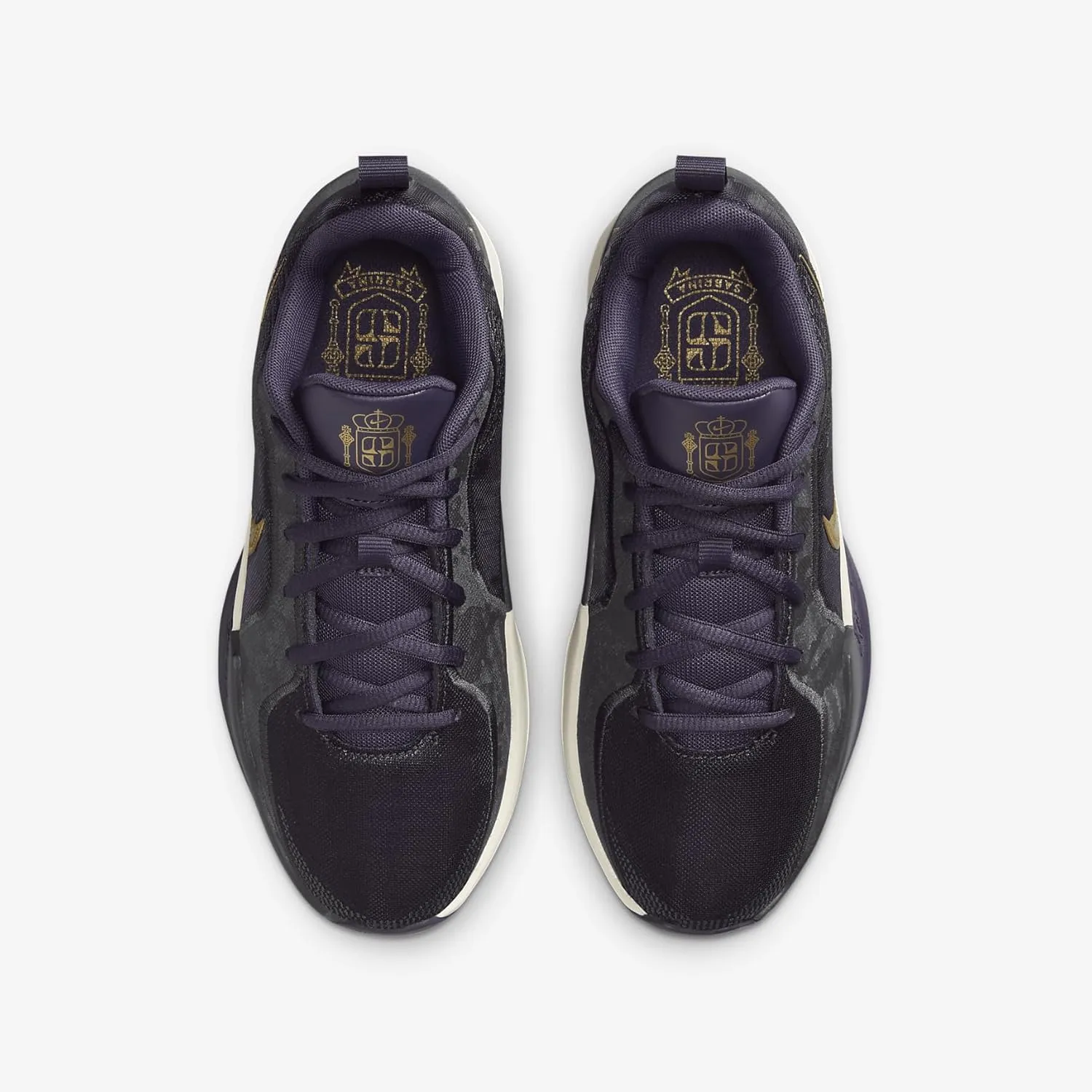Nike Sabrina 2 Big Kids' Basketball Shoes (FZ7302-500, Dark Raisin/Anthracite/Pale Ivory/Metallic Gold)