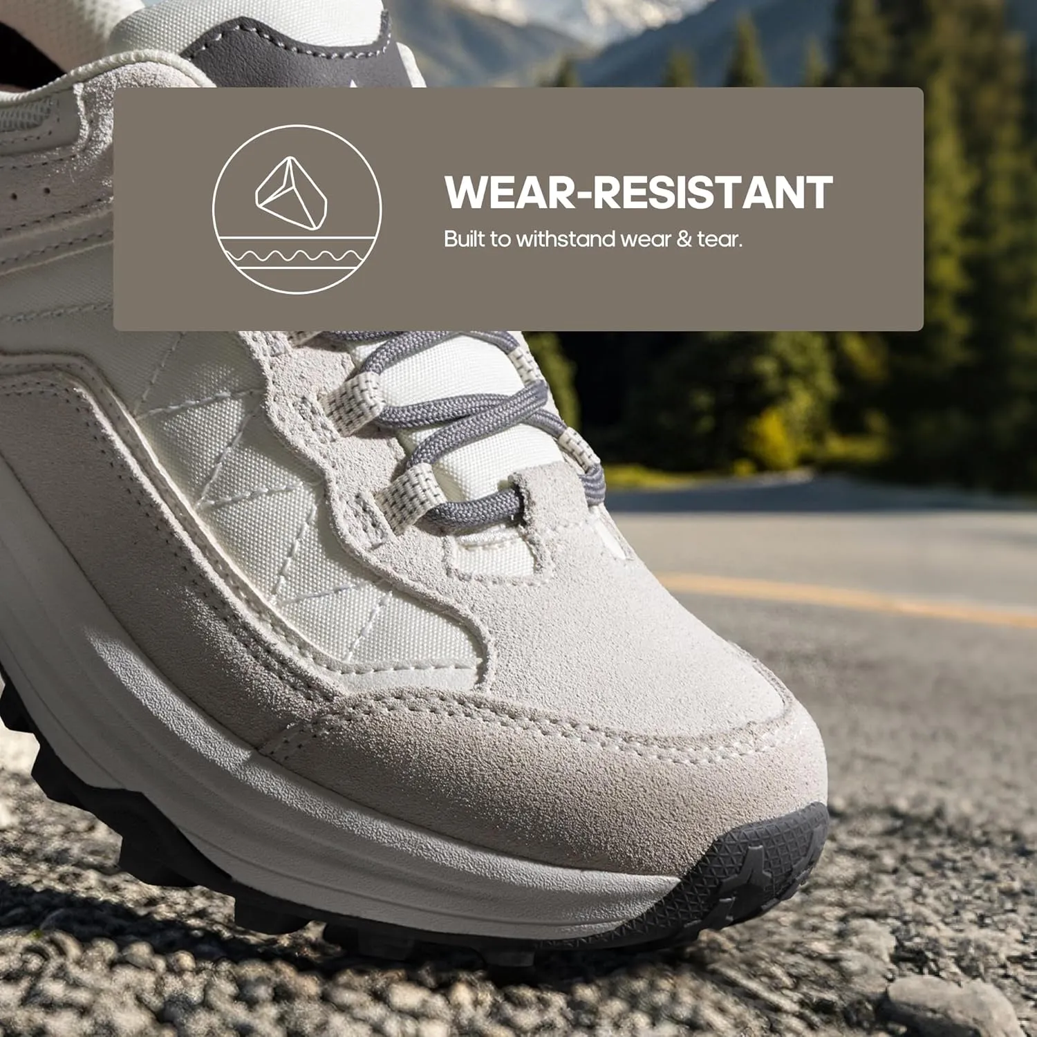 NORTIV 8 Women's Waterproof Hiking Shoes with Arch Support Outdoors Leather Walking Trekking Camping Tennis Workout Cross Training Sneakers Wicklow