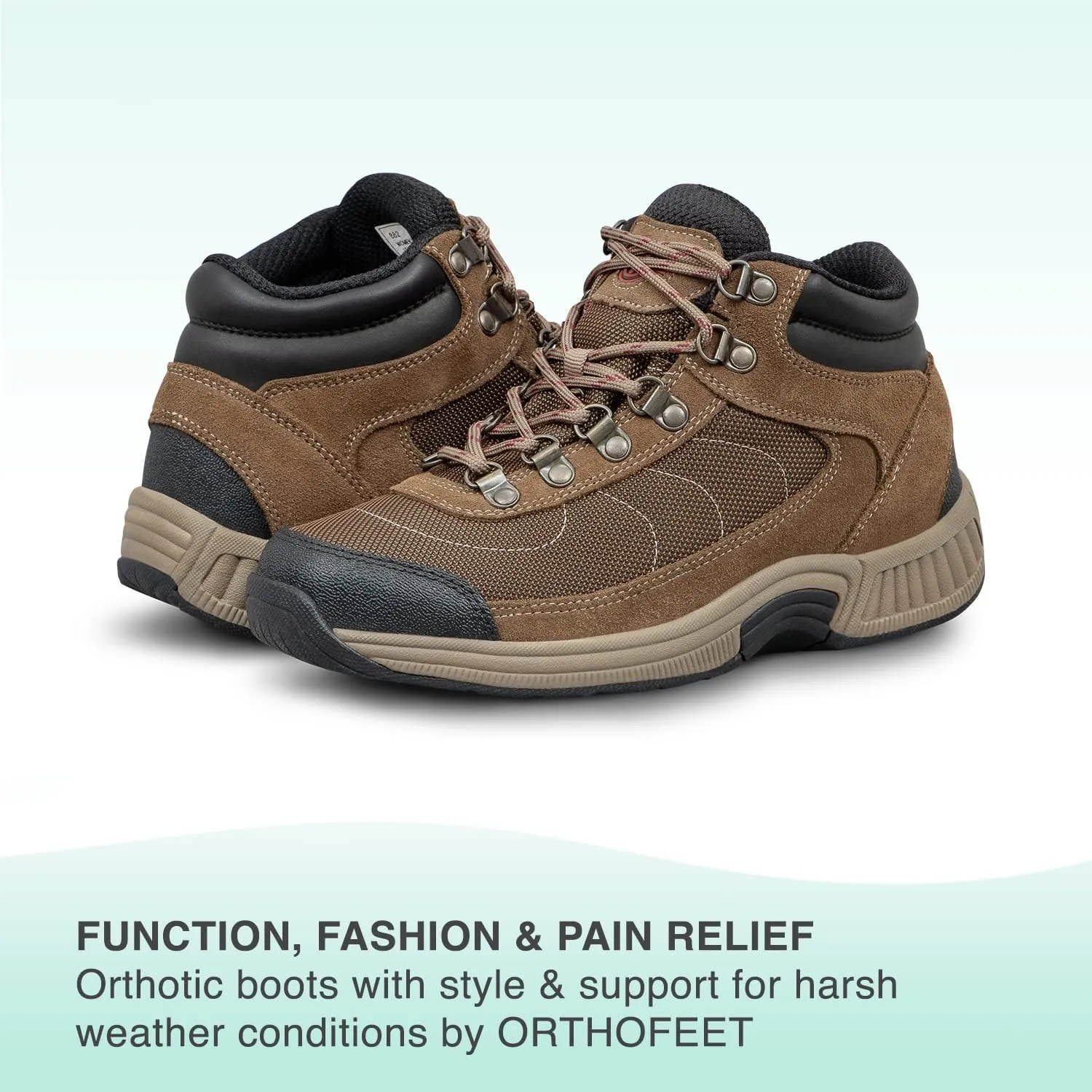 Orthofeet Women's Orthopedic Outdoor Boots with Arch Support Delta