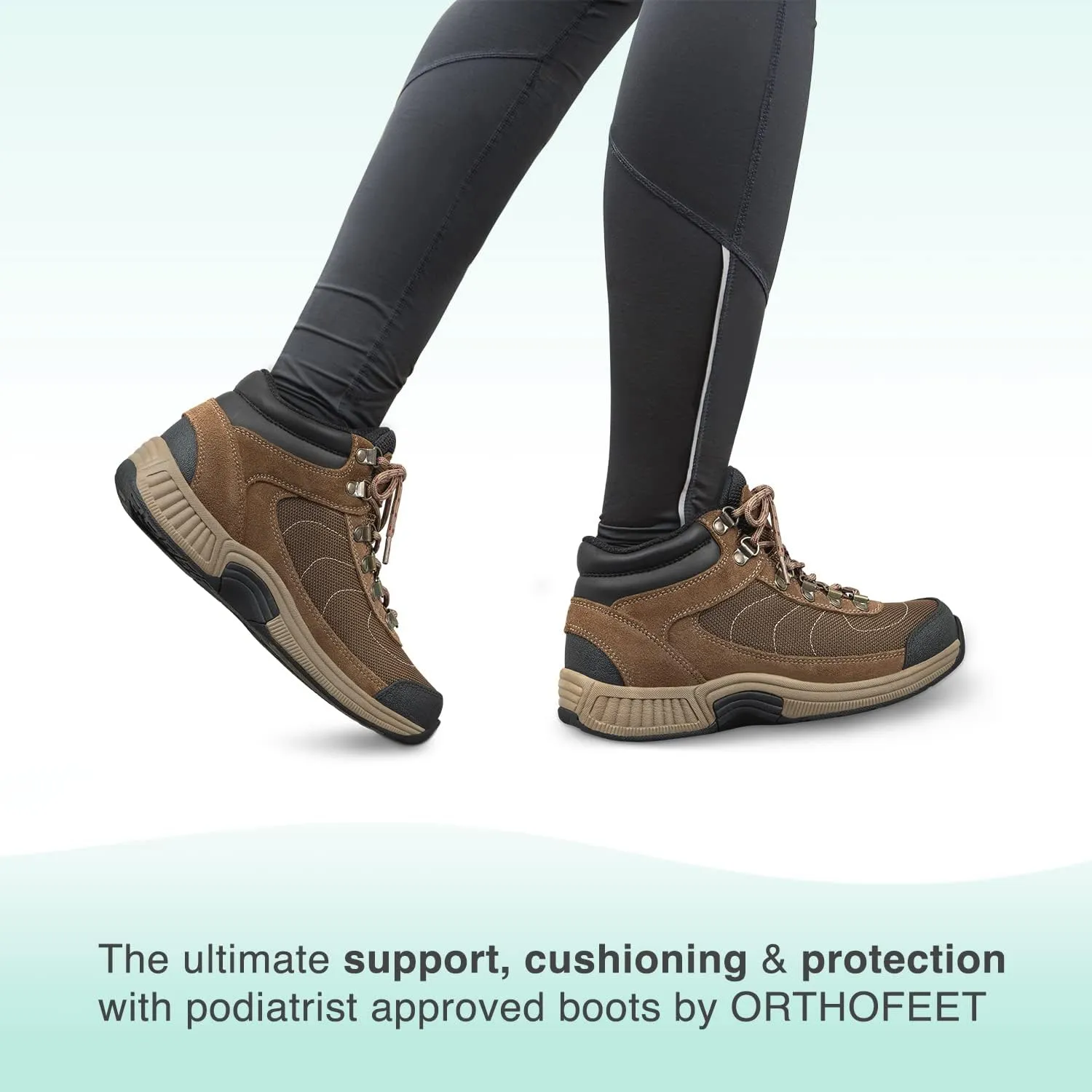 Orthofeet Women's Orthopedic Outdoor Boots with Arch Support Delta