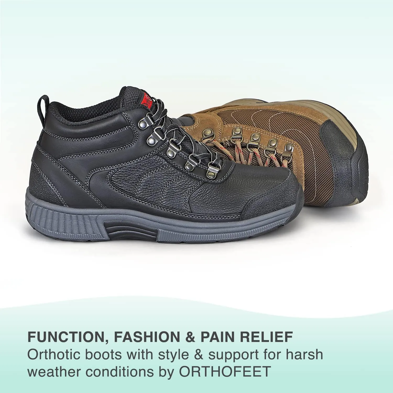 Orthofeet Women's Orthopedic Outdoor Boots with Arch Support Delta