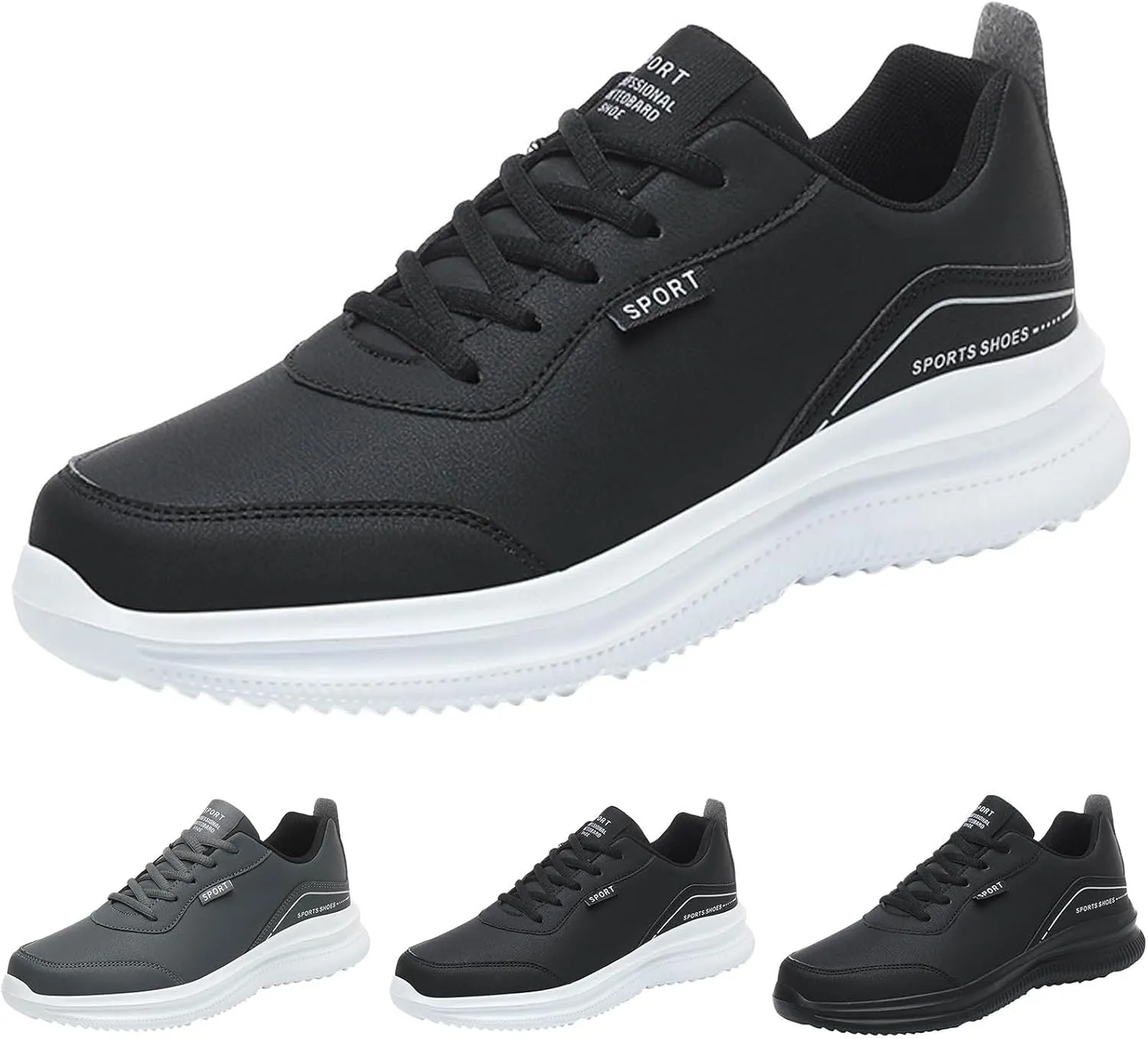 Outdoor Jogging Sneakers for Men Lightweight Sport Gym Jogging Walking Sneaker Men's Comfortable Diabetic Shoes