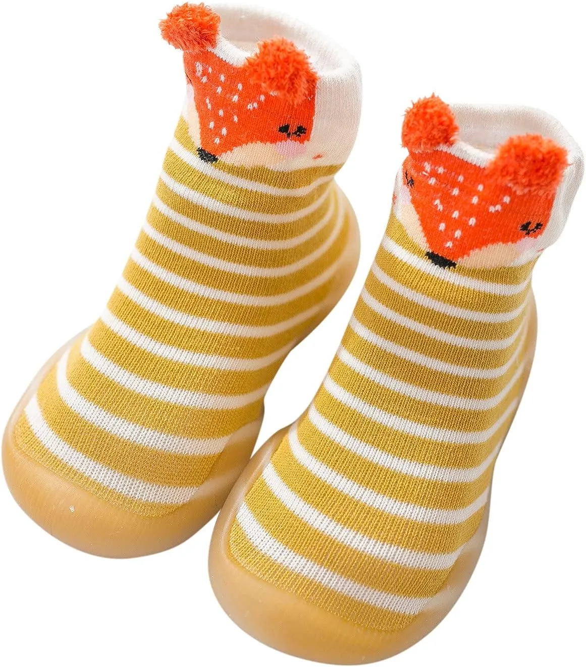 Running Led Infant Non-Slip Cartoon Socks Elastic Walkers Toddler Animals First Baby Shoes Slip on Shoes Girls