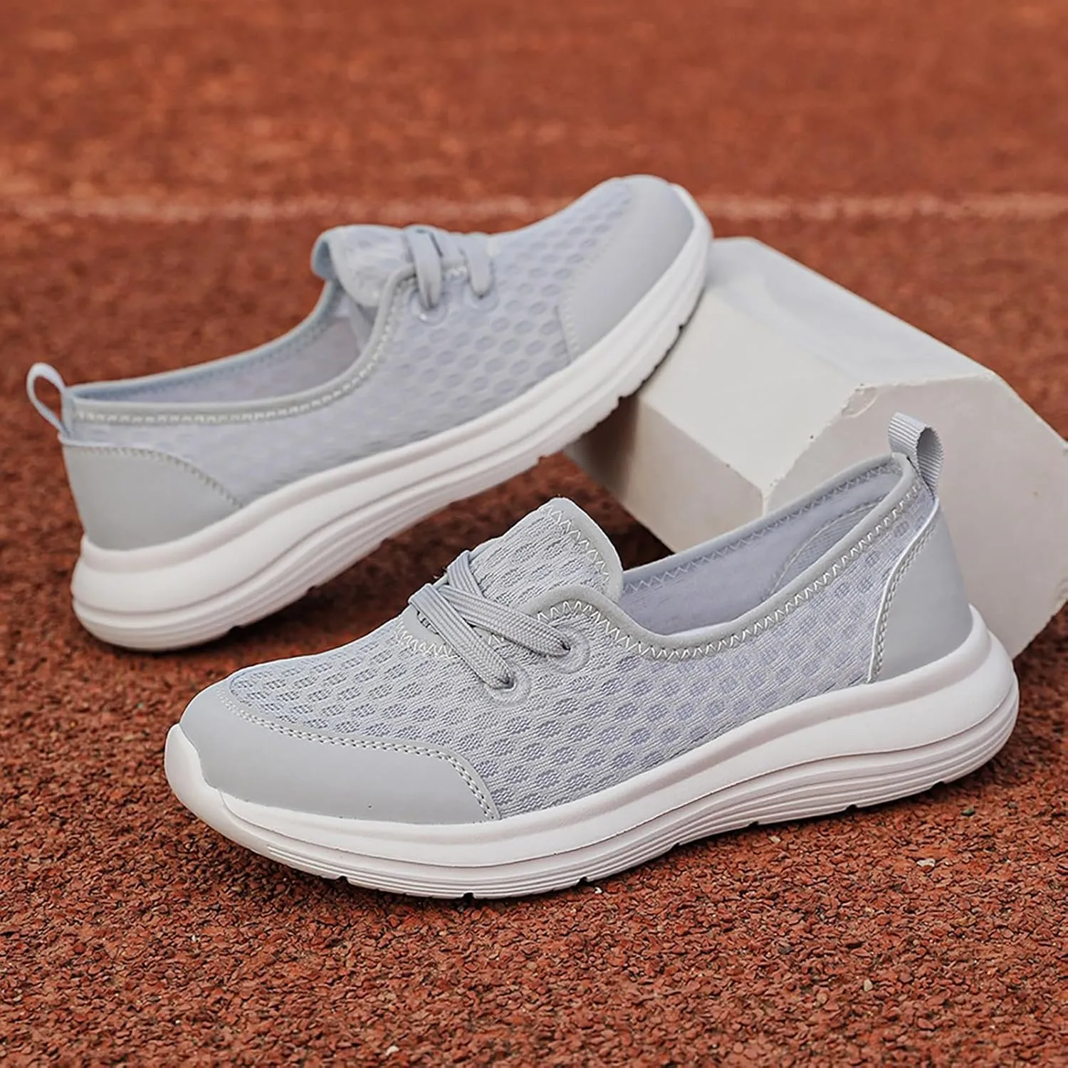 Running Shoes for Women Walking Ladies Shoes Casual Women's Fashion Sneakers Men's Athletic Sneakers Lightweight Breathable Tennis Shoe White Loafers