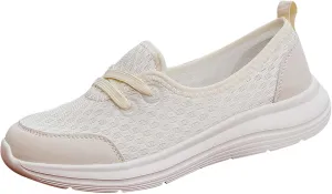 Running Shoes for Women Walking Ladies Shoes Casual Women's Fashion Sneakers Men's Athletic Sneakers Lightweight Breathable Tennis Shoe White Loafers