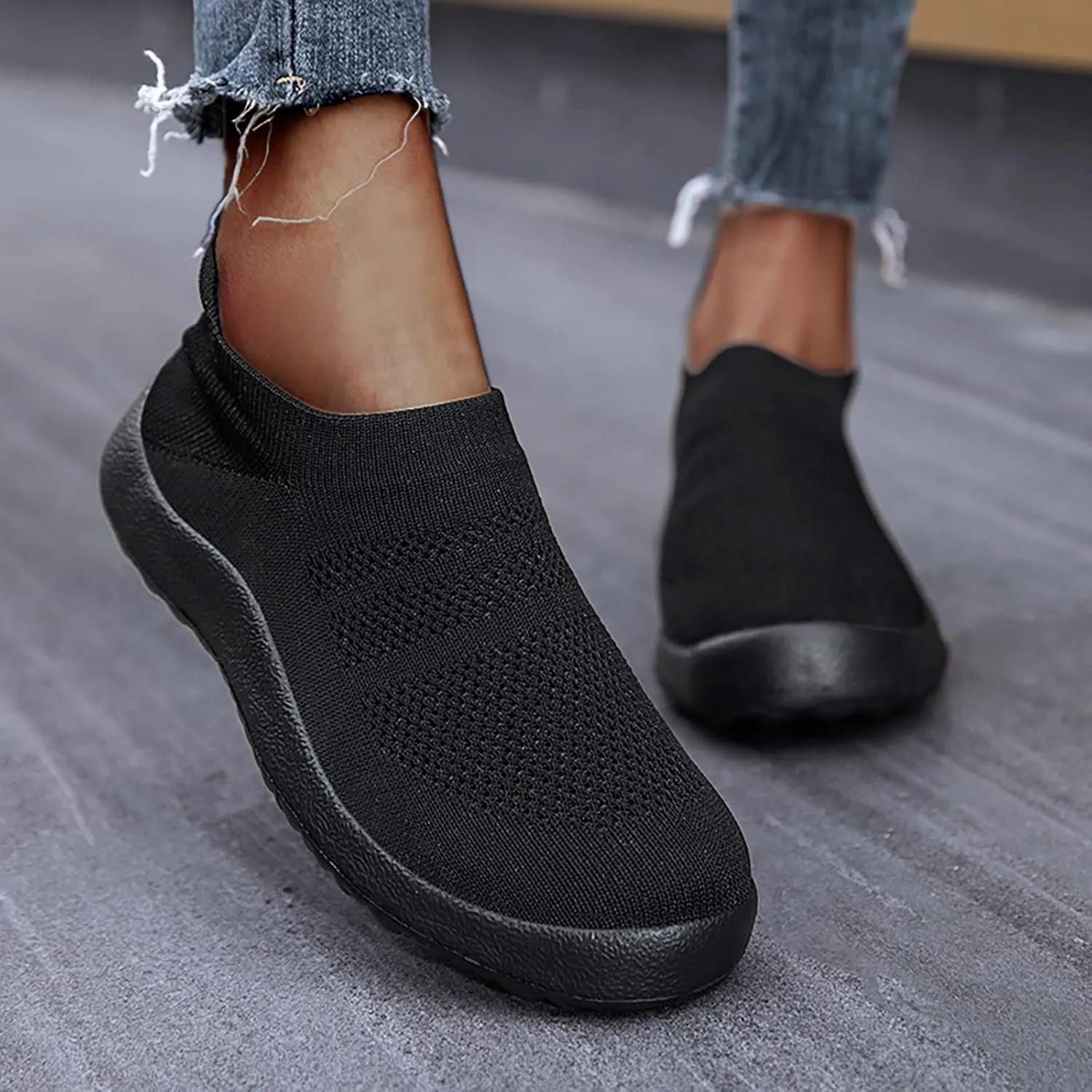 Running Shoes for Women Wide Walking Shoes Women Arch Support 11w Slip On Shoes for Elderly Women Silver Sneakers for Women Slip On Athletic Shoes Women Size 5