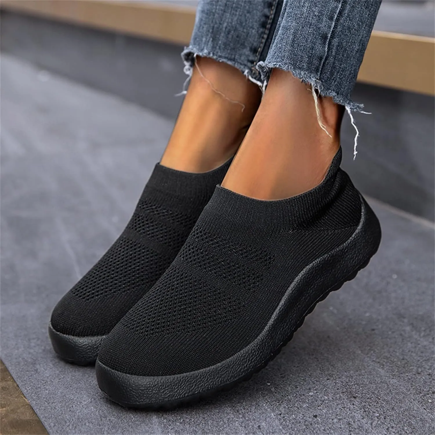 Running Shoes for Women Wide Walking Shoes Women Arch Support 11w Slip On Shoes for Elderly Women Silver Sneakers for Women Slip On Athletic Shoes Women Size 5