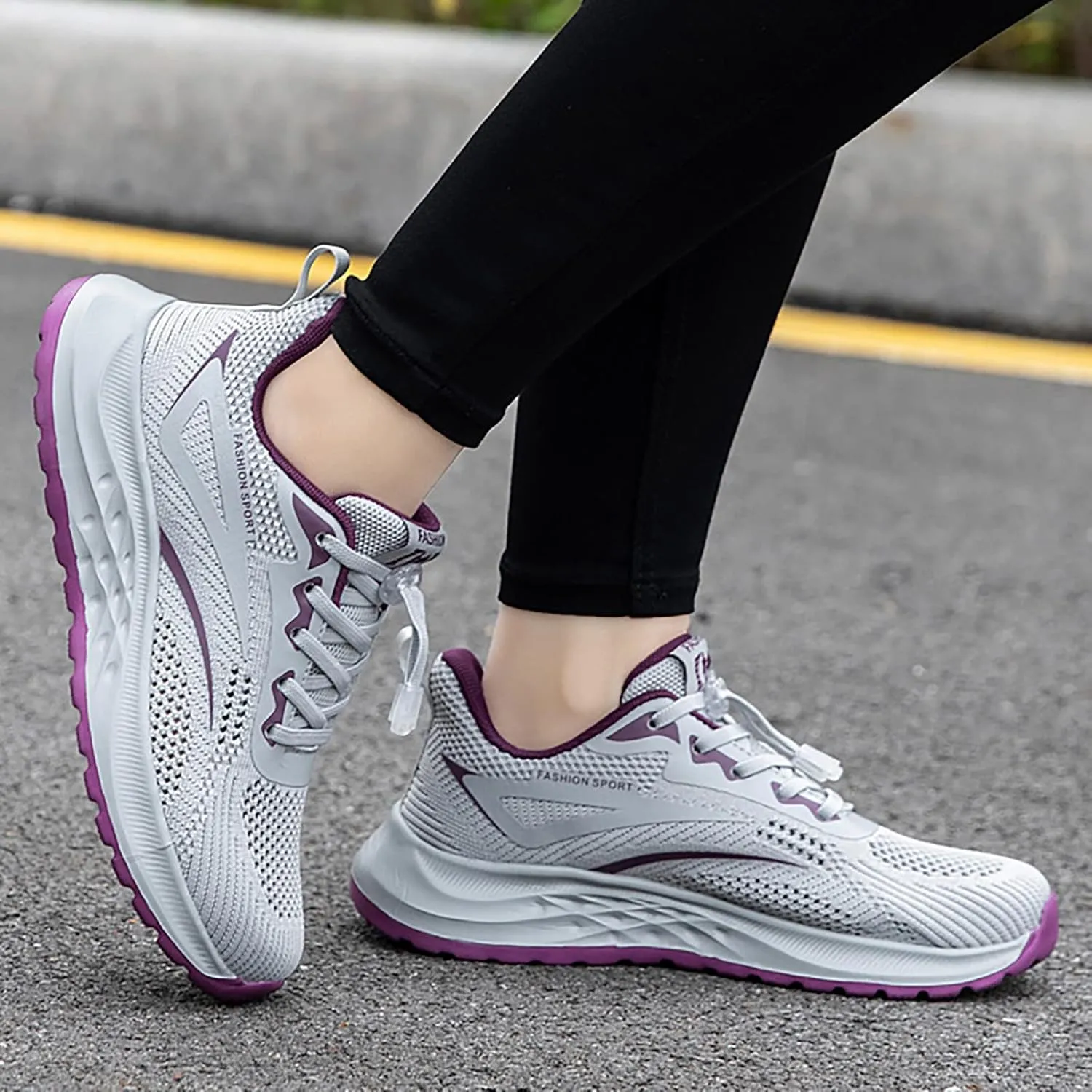 SBGMoSJ Lightweight Sneakers for Women Size 8 Wide Flat Mules for Women Shoes Slip On Womens Casual Shoes Slip Ons Mule Womens Sneakers Casual Women's Slip On Shoes 11 Wide