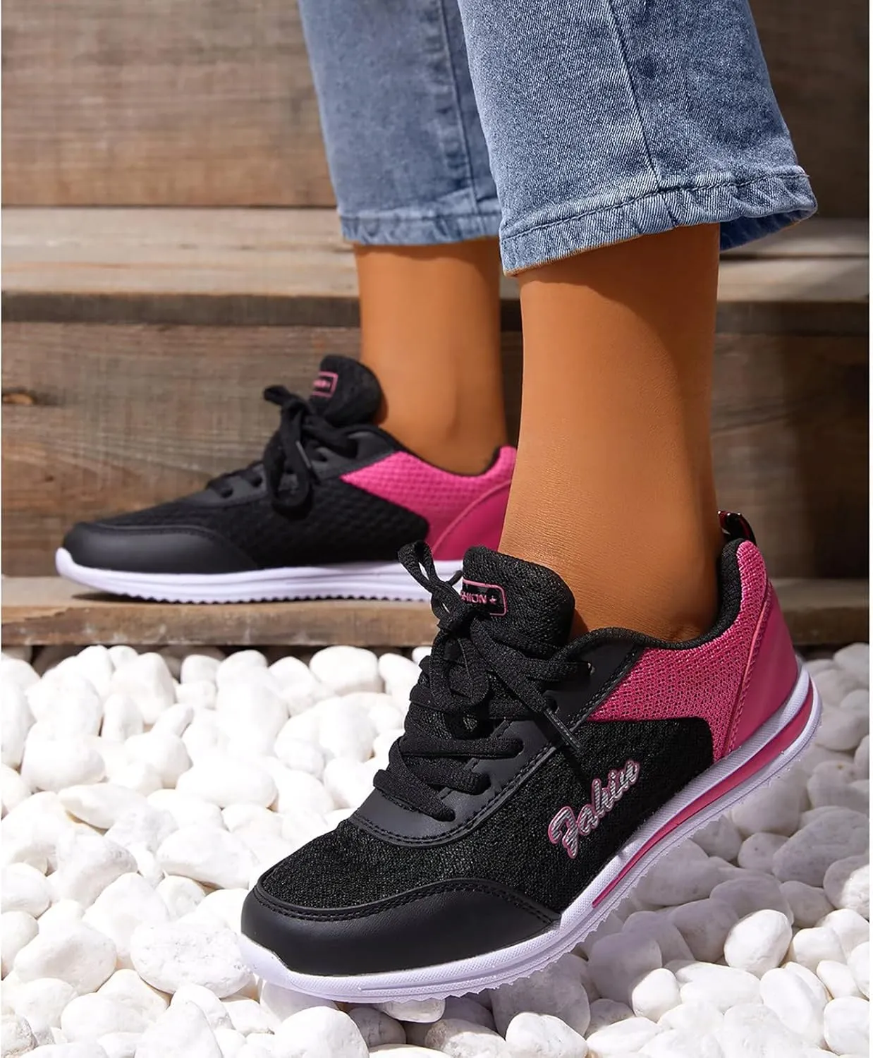 SBGMoSJ Tennis Shoes Womens Walking Wine Red Orthopedic Dress Shoes for Women Comfortable Dressy Walking Shoes for Women Women's Fashion Platform High Top Sneakers Tennis Shoes for Women 2023