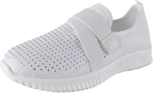 SBGMoSJ Women Sneakers Size 6 Wide Zapatos para Mujeres White High Top Canvas Shoes Women Platform Sneakers for Women 2023 Womens Walking Sneakers Slip On
