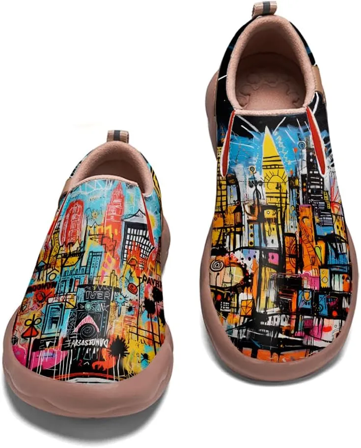 Slip On Loafers for Kid Lightweight Cozy Casual Shoes Boys Girls Art Painted Walking Travel Sneakers