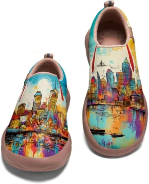 Slip On Loafers for Kid Lightweight Cozy Casual Shoes Boys Girls Art Painted Walking Travel Sneakers