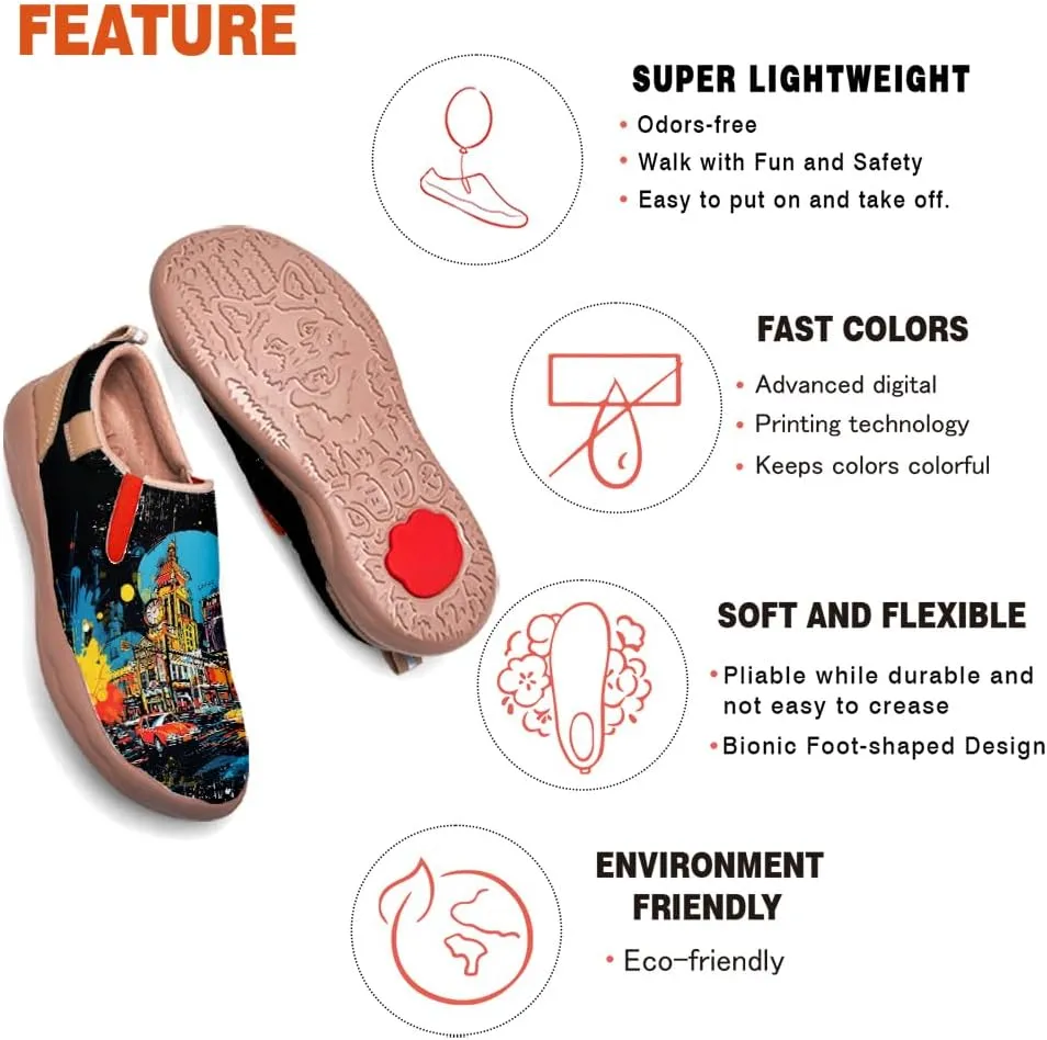 Slip On Loafers for Kid Lightweight Cozy Casual Shoes Boys Girls Art Painted Walking Travel Sneakers