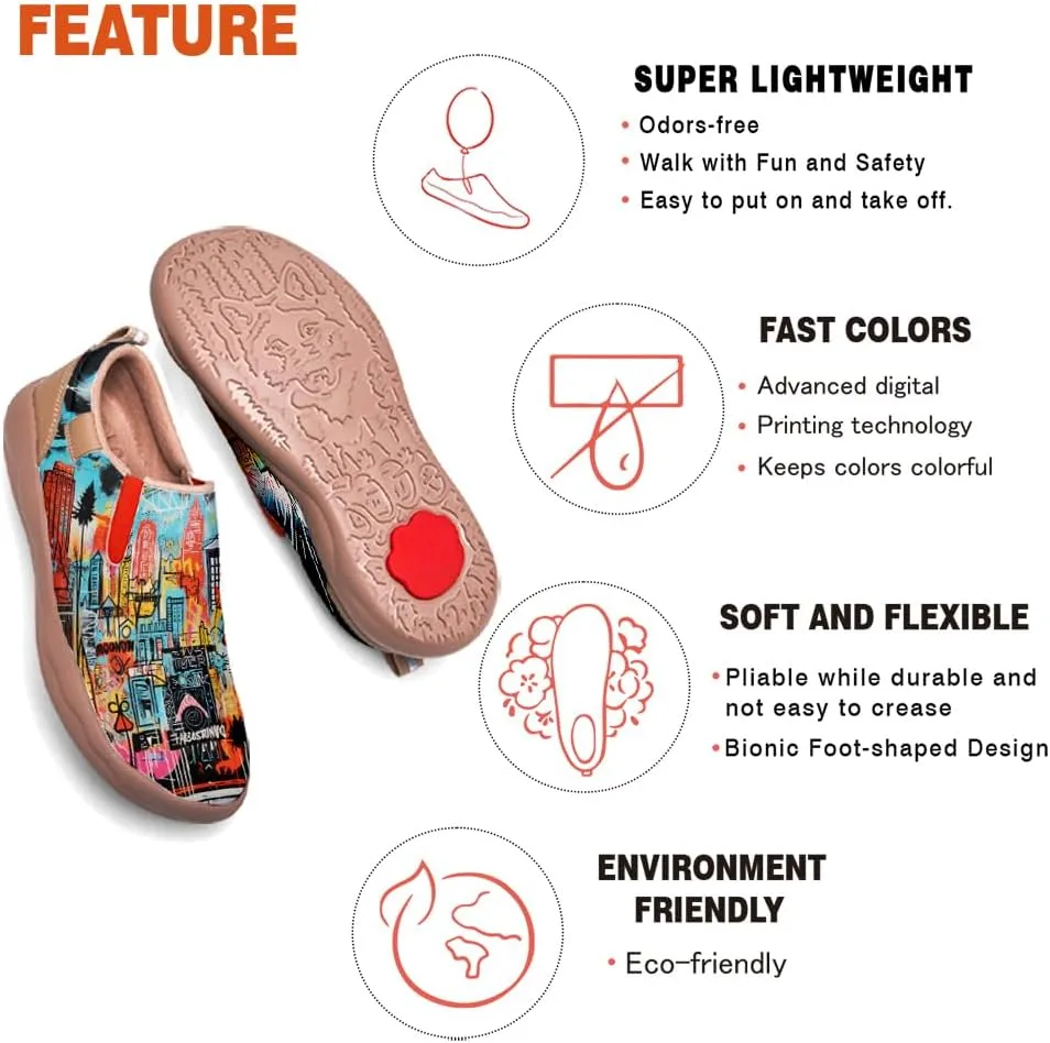 Slip On Loafers for Kid Lightweight Cozy Casual Shoes Boys Girls Art Painted Walking Travel Sneakers