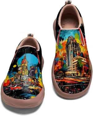 Slip On Loafers for Kid Lightweight Cozy Casual Shoes Boys Girls Art Painted Walking Travel Sneakers