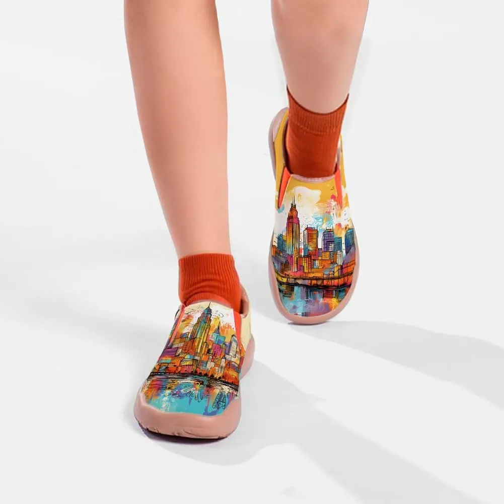 Slip On Loafers for Kid Lightweight Cozy Casual Shoes Boys Girls Art Painted Walking Travel Sneakers