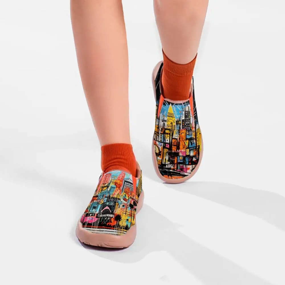 Slip On Loafers for Kid Lightweight Cozy Casual Shoes Boys Girls Art Painted Walking Travel Sneakers