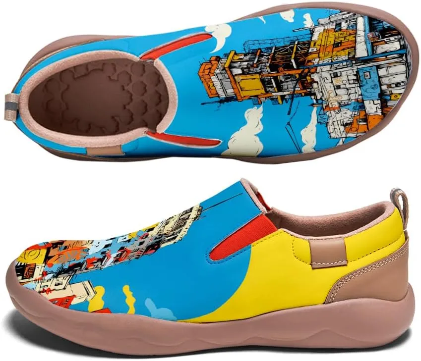 Slip On Loafers for Men Lightweight Cozy Casual Shoes Art Painted Walking Travel Sneakers