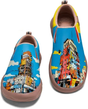 Slip On Loafers for Men Lightweight Cozy Casual Shoes Art Painted Walking Travel Sneakers