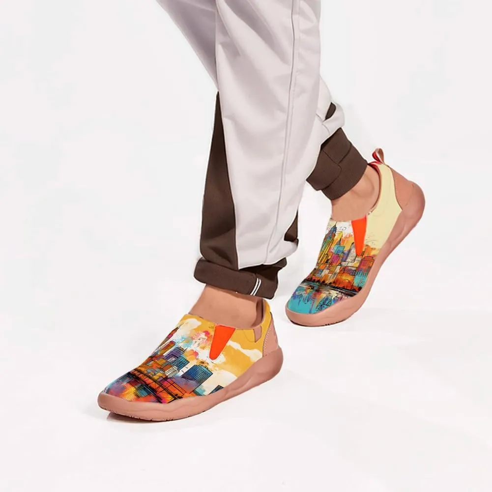 Slip On Loafers for Men Lightweight Cozy Casual Shoes Art Painted Walking Travel Sneakers