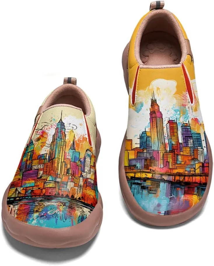 Slip On Loafers for Men Lightweight Cozy Casual Shoes Art Painted Walking Travel Sneakers