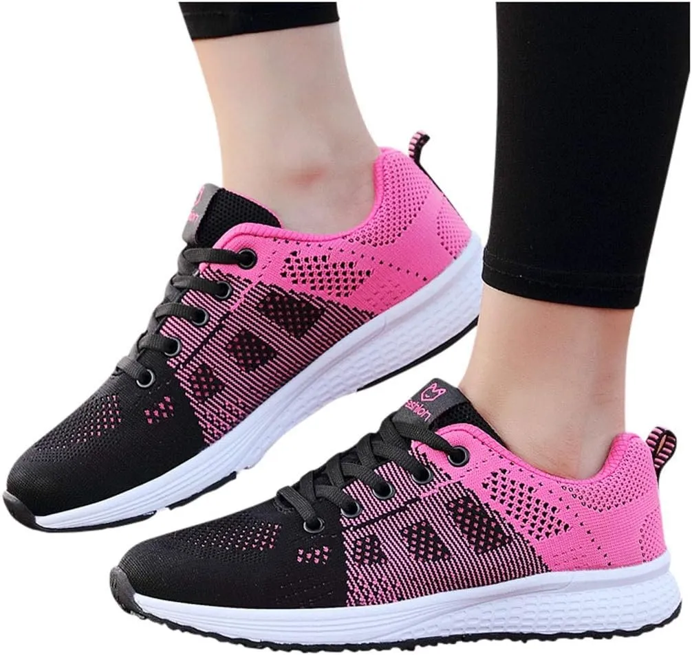 Sneakers for Women Fashion Tennis Shoes Womens Shoe Orange Tennis Shoes Summer Loafers for Women Walking Sneakers for Women with Arch Support