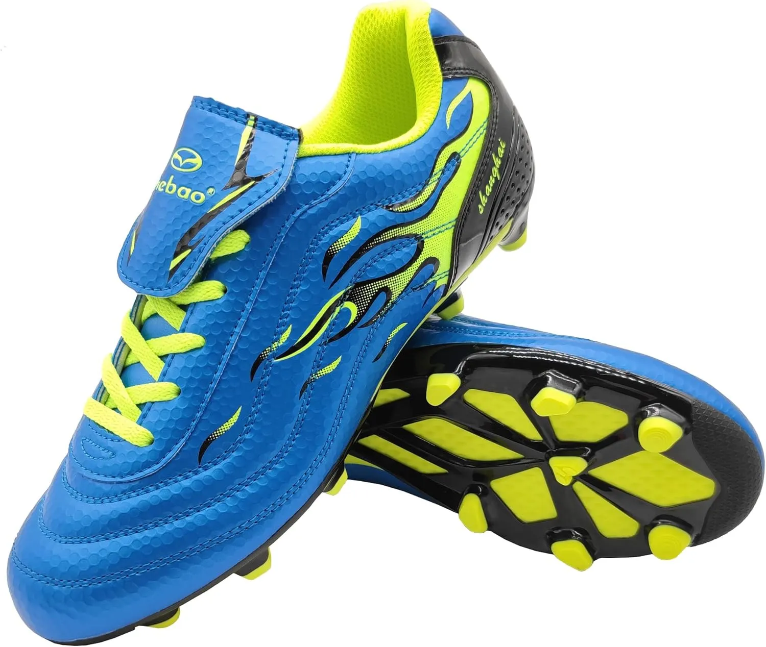 Soccer Cleats for Mens Womens Long Studs Firm Ground Training Athletic Football Shoes Outdoor/Indoor Running Spikes Softball Boys Girls