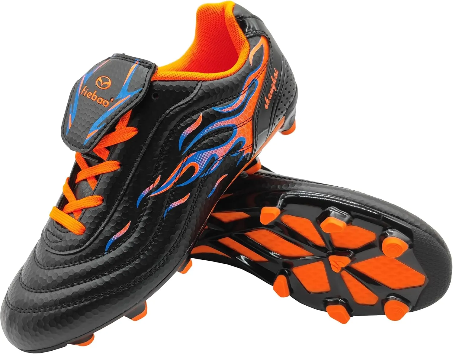 Soccer Cleats for Mens Womens Long Studs Firm Ground Training Athletic Football Shoes Outdoor/Indoor Running Spikes Softball Boys Girls
